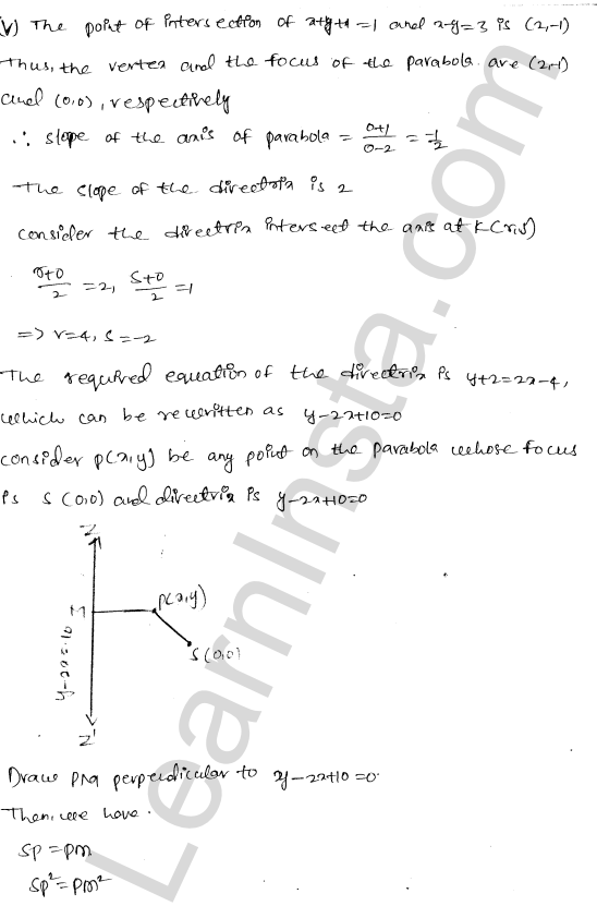 RD Sharma Class 11 Solutions Chapter 25 Parabola Ex 25.1 1.10