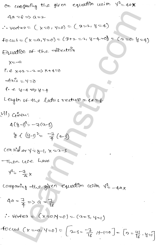 RD Sharma Class 11 Solutions Chapter 25 Parabola Ex 25.1 1.15