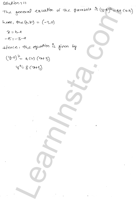 RD Sharma Class 11 Solutions Chapter 25 Parabola VSAQ 1.8