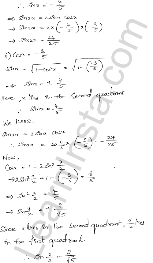 RD Sharma Class 11 Solutions Chapter 9 Trigonometric Ratios of Multiple and Submultiple Angles Ex 9.1 1.22