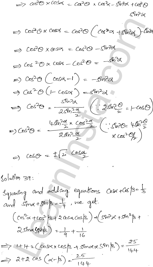 RD Sharma Class 11 Solutions Chapter 9 Trigonometric Ratios of Multiple and Submultiple Angles Ex 9.1 1.33
