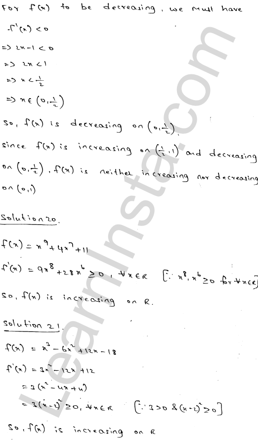 RD Sharma Class 12 Solutions Chapter 17 Increasing and Decreasing Functions Ex 17.2 1.41