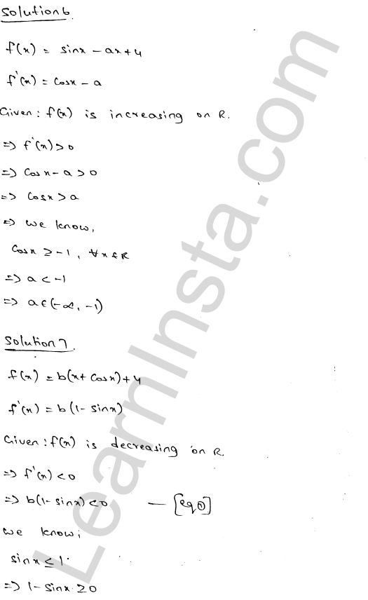 RD Sharma Class 12 Solutions Chapter 17 Increasing and Decreasing Functions VSAQ 1.5