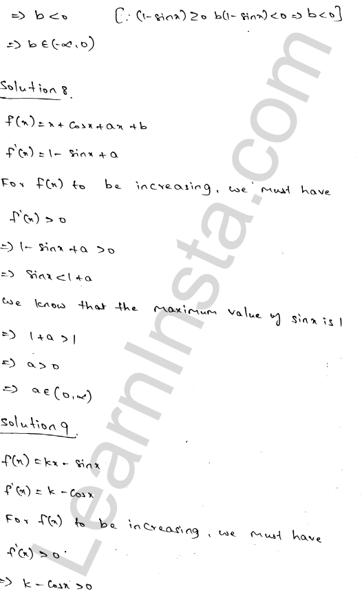RD Sharma Class 12 Solutions Chapter 17 Increasing and Decreasing Functions VSAQ 1.6