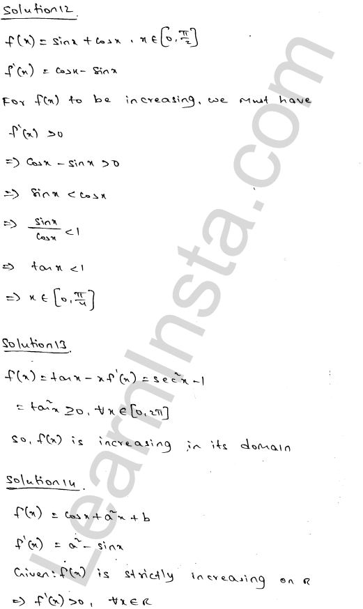RD Sharma Class 12 Solutions Chapter 17 Increasing and Decreasing Functions VSAQ 1.8