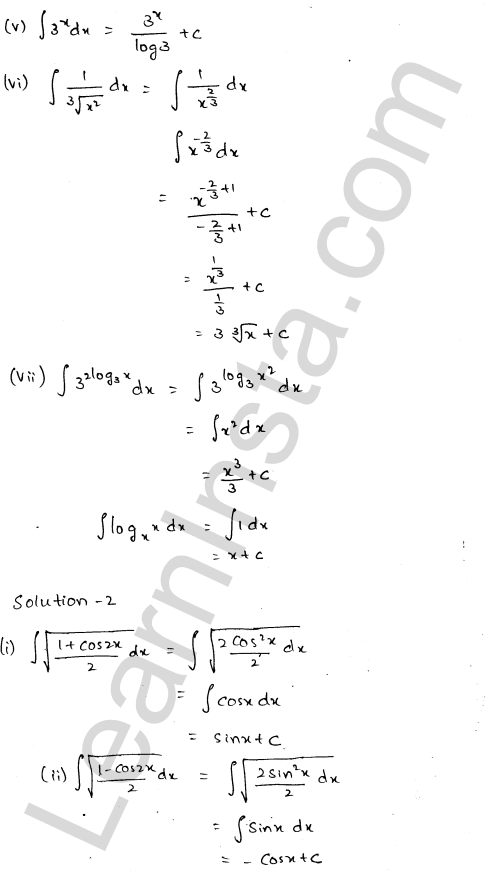 RD Sharma Class 12 Solutions Chapter 19 Indefinite Integrals Ex 19.1 1.2