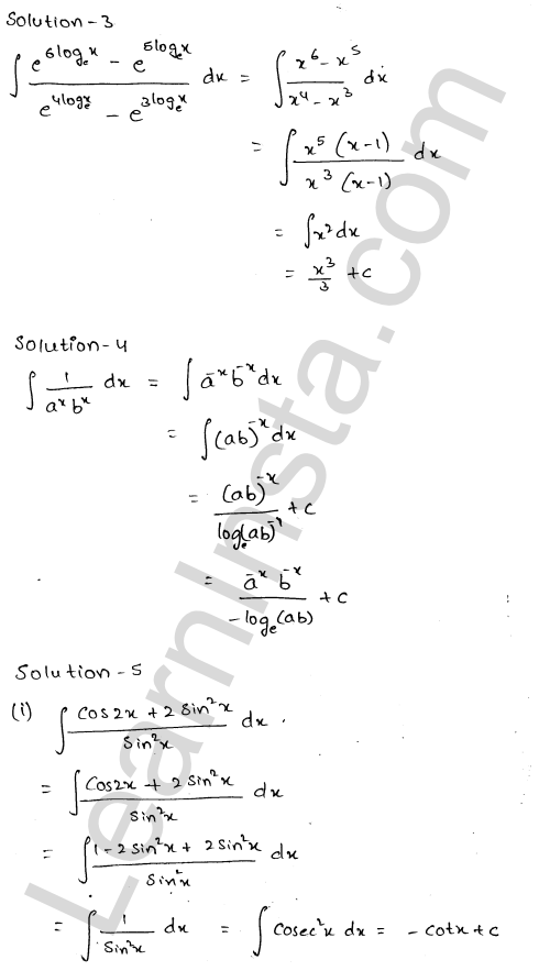 RD Sharma Class 12 Solutions Chapter 19 Indefinite Integrals Ex 19.1 1.3