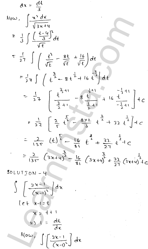 RD Sharma Class 12 Solutions Chapter 19 Indefinite Integrals Ex 19.10 1.3