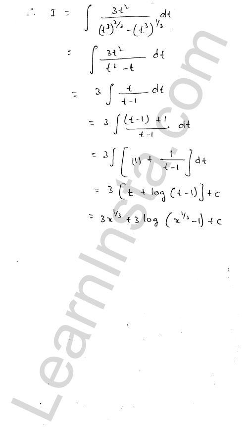 RD Sharma Class 12 Solutions Chapter 19 Indefinite Integrals Ex 19.10 1.9