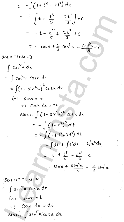 RD Sharma Class 12 Solutions Chapter 19 Indefinite Integrals Ex 19.12 1.2