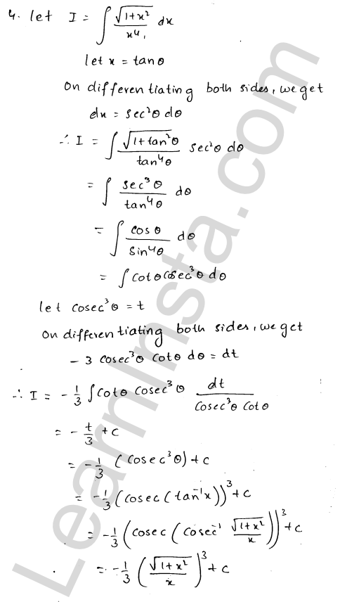 RD Sharma Class 12 Solutions Chapter 19 Indefinite Integrals Ex 19.13 1.5