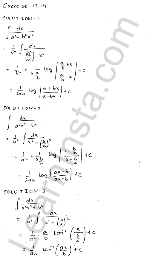 RD Sharma Class 12 Solutions Chapter 19 Indefinite Integrals Ex 19.14 1.1