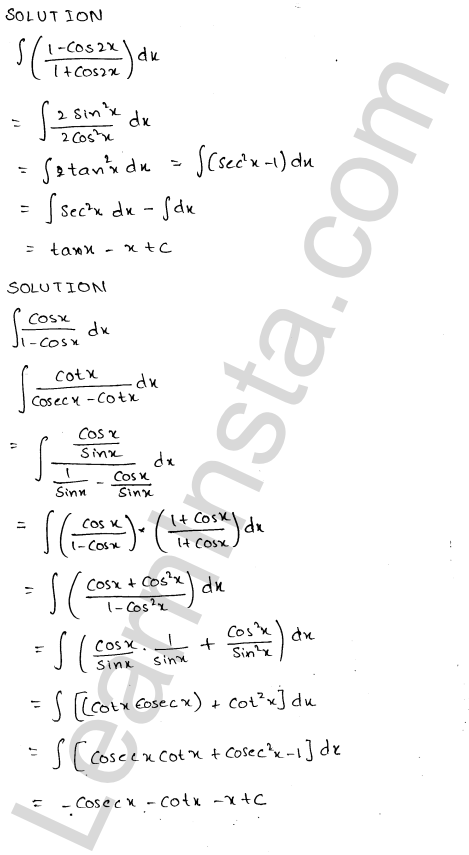 RD Sharma Class 12 Solutions Chapter 19 Indefinite Integrals Ex 19.2 1.12