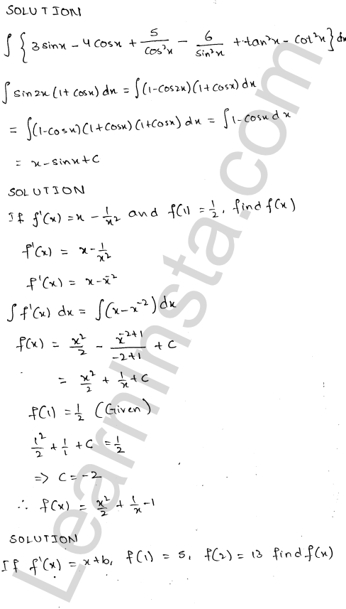 RD Sharma Class 12 Solutions Chapter 19 Indefinite Integrals Ex 19.2 1.20