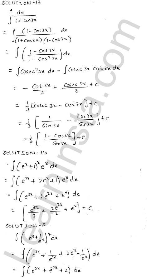RD Sharma Class 12 Solutions Chapter 19 Indefinite Integrals Ex 19.3 1.6