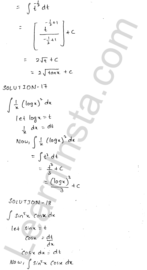RD Sharma Class 12 Solutions Chapter 19 Indefinite Integrals Ex 19.9 1.12