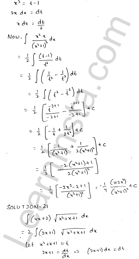 RD Sharma Class 12 Solutions Chapter 19 Indefinite Integrals Ex 19.9 1.14