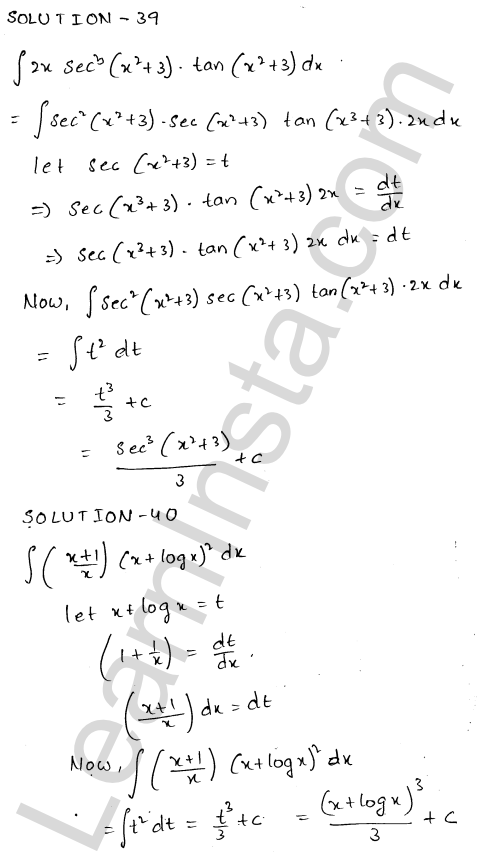 RD Sharma Class 12 Solutions Chapter 19 Indefinite Integrals Ex 19.9 1.25