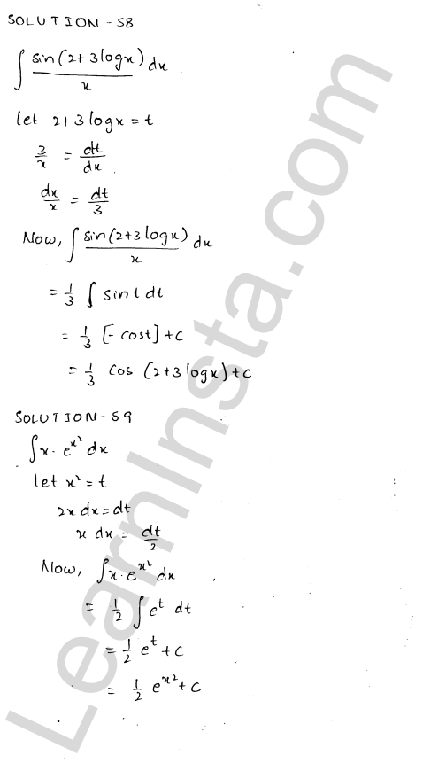 RD Sharma Class 12 Solutions Chapter 19 Indefinite Integrals Ex 19.9 1.36