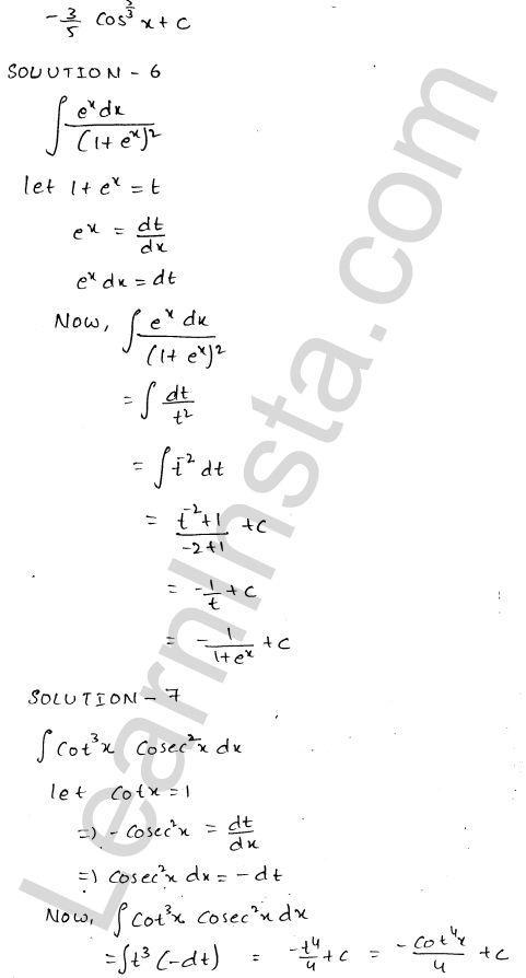 RD Sharma Class 12 Solutions Chapter 19 Indefinite Integrals Ex 19.9 1.4