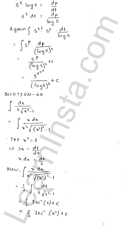 RD Sharma Class 12 Solutions Chapter 19 Indefinite Integrals Ex 19.9 1.40