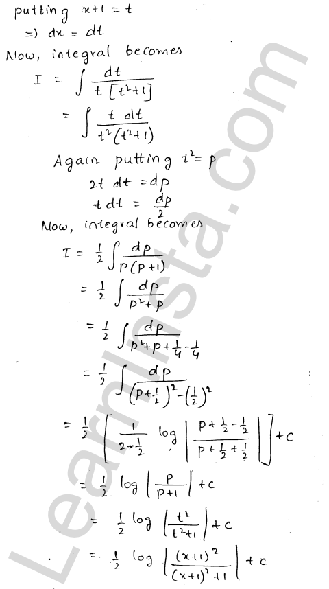 RD Sharma Class 12 Solutions Chapter 19 Indefinite Integrals Ex 19.9 1.42