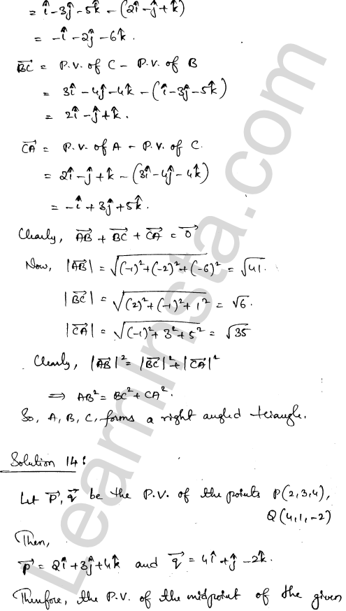 RD Sharma Class 12 Solutions Chapter 23 Algebra of Vectors Ex 23.6 1.7