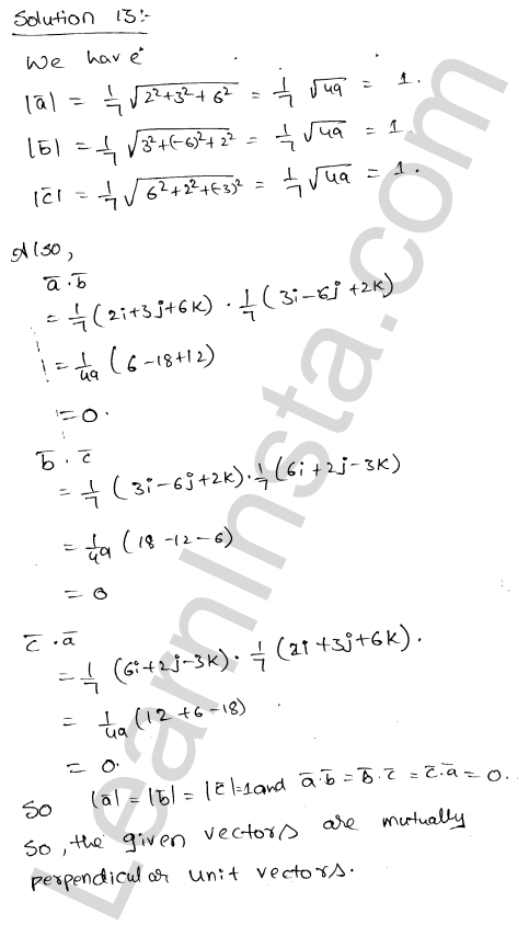RD Sharma Class 12 Solutions Chapter 24 Scalar Or Dot Product Ex 24.1 1.12