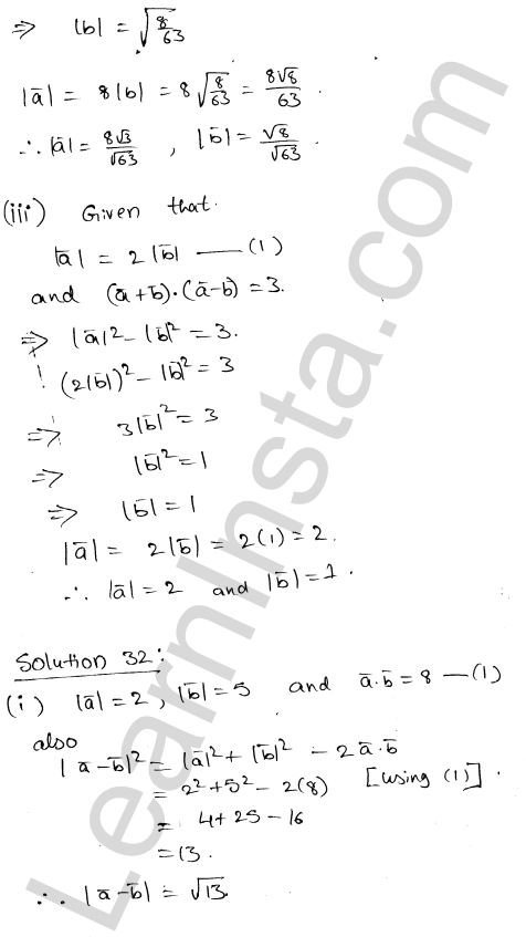 RD Sharma Class 12 Solutions Chapter 24 Scalar Or Dot Product Ex 24.1 1.24