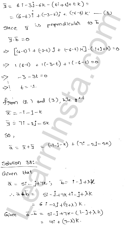 RD Sharma Class 12 Solutions Chapter 24 Scalar Or Dot Product Ex 24.1 1.29