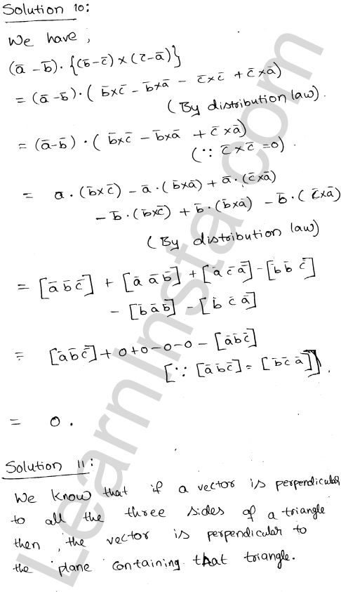 RD Sharma Class 12 Solutions Chapter 26 Scalar Triple Product Ex 26.1 1.13
