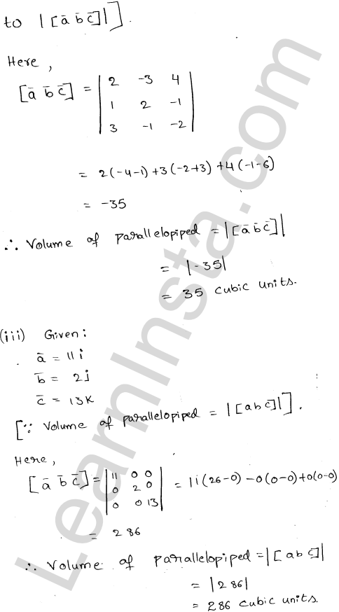 RD Sharma Class 12 Solutions Chapter 26 Scalar Triple Product Ex 26.1 1.4