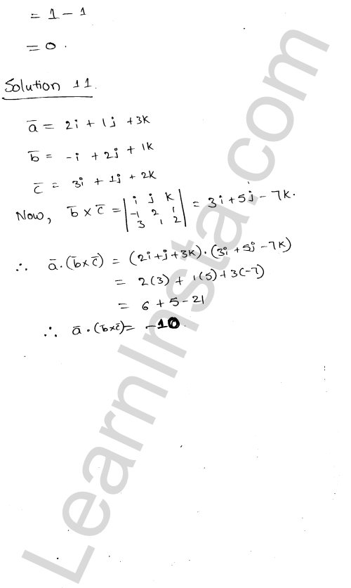 RD Sharma Class 12 Solutions Chapter 26 Scalar Triple Product VSAQ 1.7