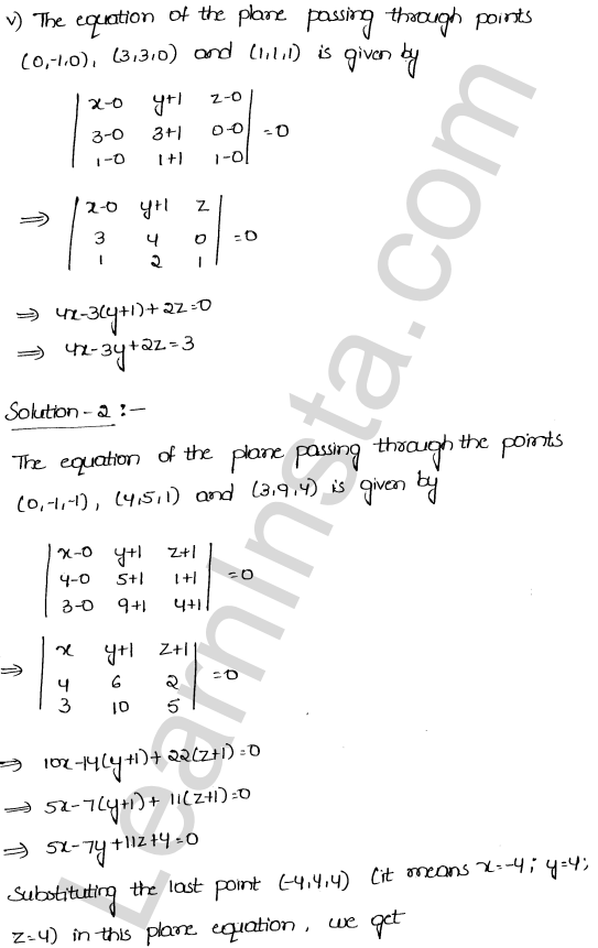 RD Sharma Class 12 Solutions Chapter 29 The plane Ex 29.1 1.3