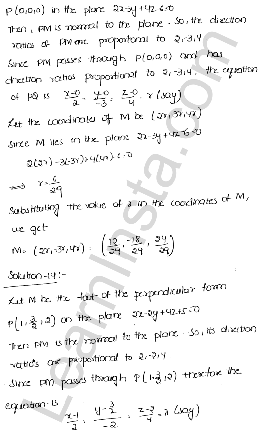 RD Sharma Class 12 Solutions Chapter 29 The plane Ex 29.15 1.13