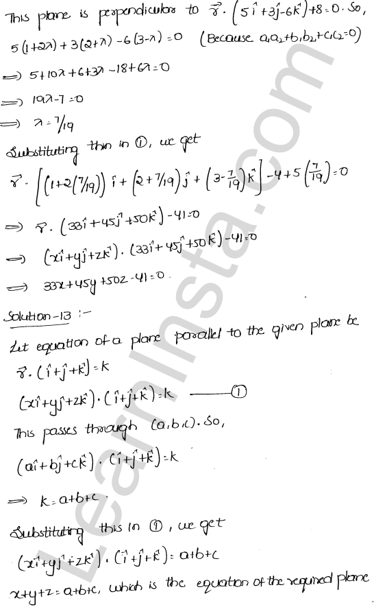 RD Sharma Class 12 Solutions Chapter 29 The plane Ex 29.8 1.8