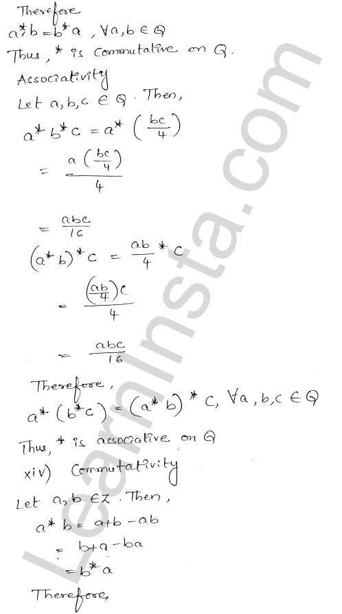 RD Sharma Class 12 Solutions Chapter 3 Binary Operations Ex 3.2 1.14