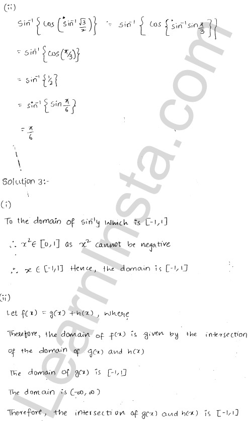 RD Sharma Class 12 Solutions Chapter 4 Inverse Trigonometric Functions Ex 4.1 1.3
