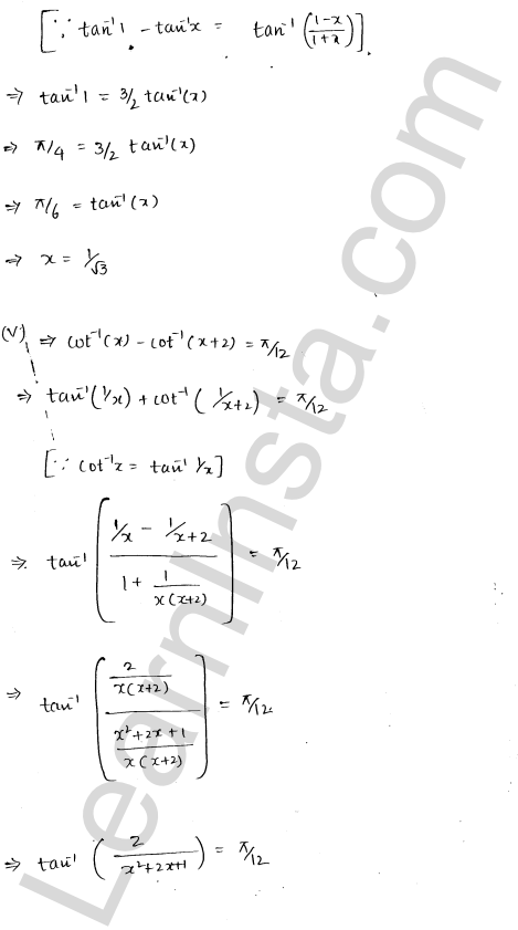 RD Sharma Class 12 Solutions Chapter 4 Inverse Trigonometric Functions Ex 4.11 1.5