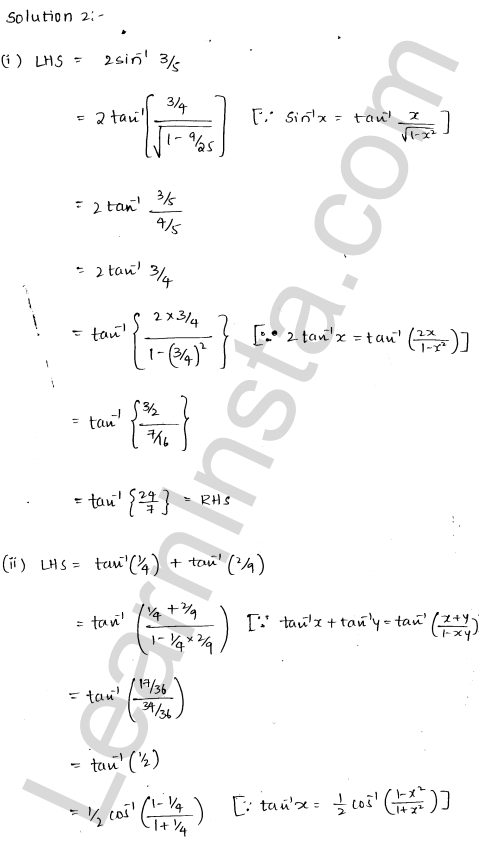 RD Sharma Class 12 Solutions Chapter 4 Inverse Trigonometric Functions Ex 4.14 1.4