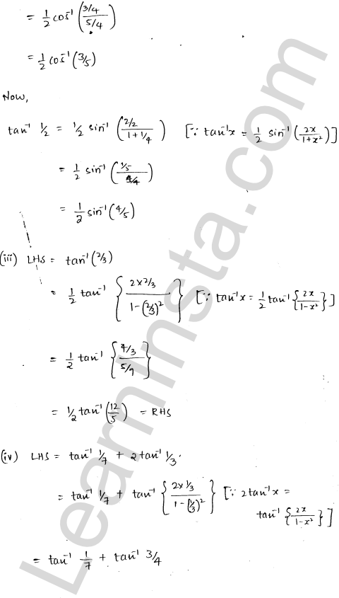 RD Sharma Class 12 Solutions Chapter 4 Inverse Trigonometric Functions Ex 4.14 1.5