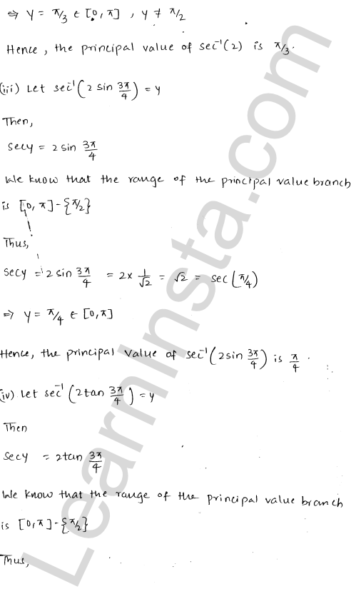 RD Sharma Class 12 Solutions Chapter 4 Inverse Trigonometric Functions Ex 4.4 1.2