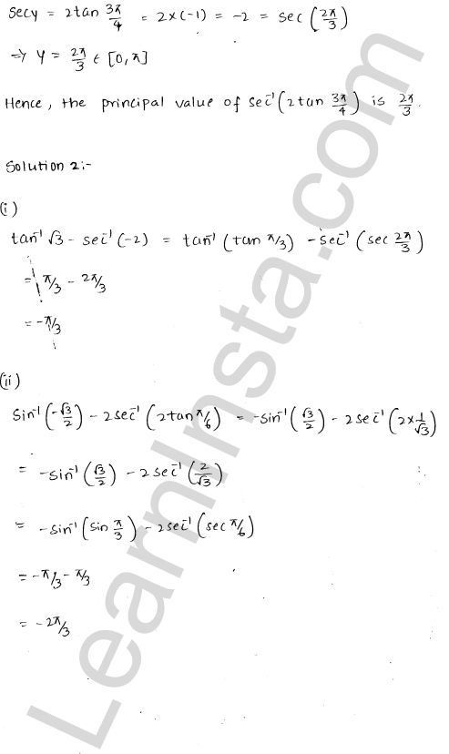 RD Sharma Class 12 Solutions Chapter 4 Inverse Trigonometric Functions Ex 4.4 1.3