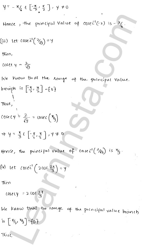 RD Sharma Class 12 Solutions Chapter 4 Inverse Trigonometric Functions Ex 4.5 1.2