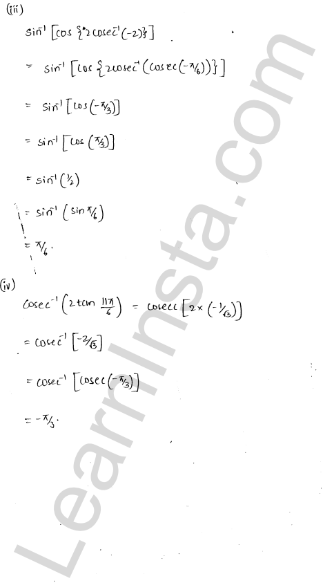 RD Sharma Class 12 Solutions Chapter 4 Inverse Trigonometric Functions Ex 4.5 1.4