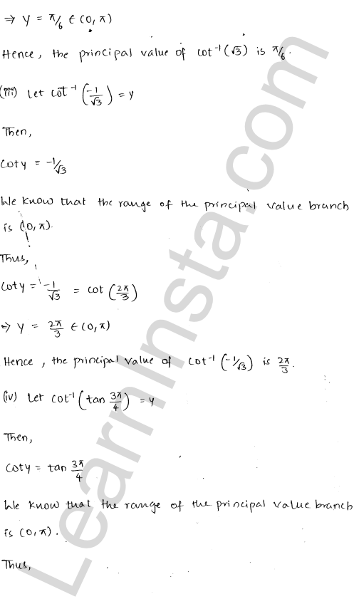 RD Sharma Class 12 Solutions Chapter 4 Inverse Trigonometric Functions Ex 4.6 1.2
