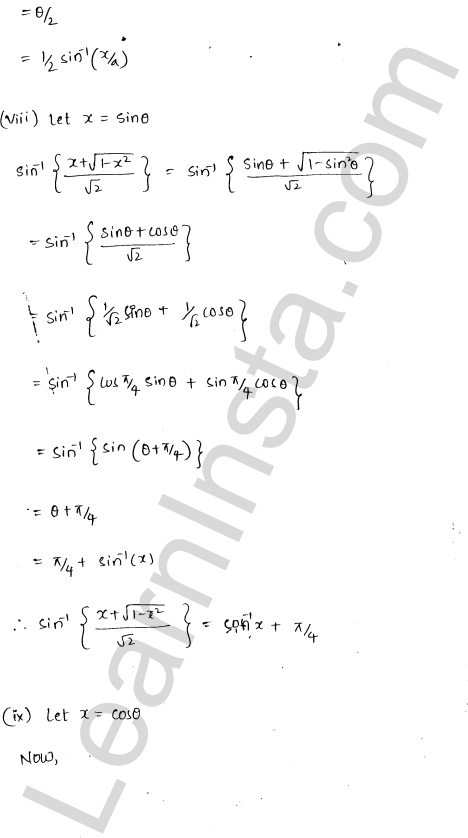 RD Sharma Class 12 Solutions Chapter 4 Inverse Trigonometric Functions Ex 4.7 1.17