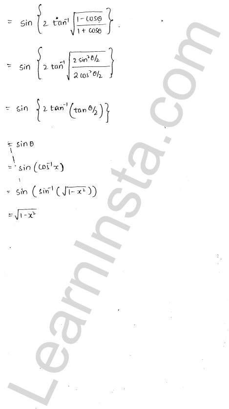RD Sharma Class 12 Solutions Chapter 4 Inverse Trigonometric Functions Ex 4.7 1.19