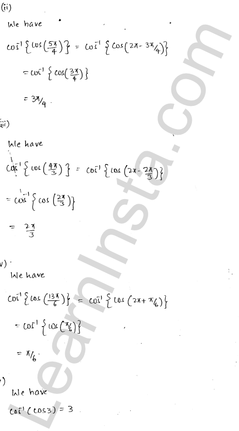 RD Sharma Class 12 Solutions Chapter 4 Inverse Trigonometric Functions Ex 4.7 1.4