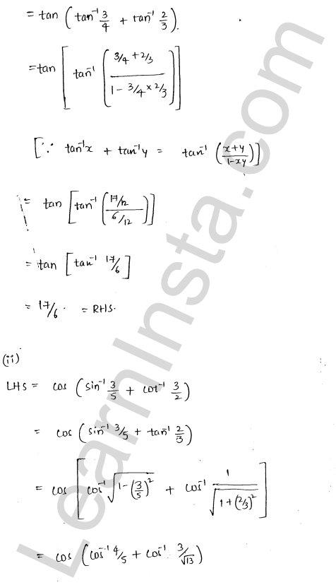 RD Sharma Class 12 Solutions Chapter 4 Inverse Trigonometric Functions Ex 4.8 1.6